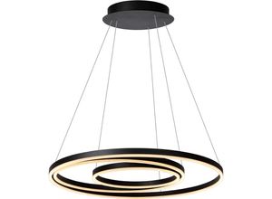 5411212460714 - Triniti - Pendelleuchten - ø 80 cm - led Dim - 3000K - Schwarz - Lucide