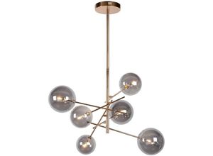 5411212461025 - Alara - Pendelleuchten - ø 72 cm - led - G4 - 6x15W 2700K - Gold - Lucide