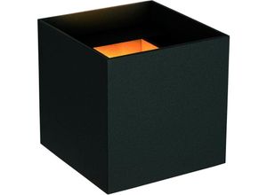 5411212690005 - AXI - Wandstrahler   Wandleuchte Badezimmer - LED - 2x7W 2700K - IP54 - Einstellbarer Abstrahlwinkel - Schwarz