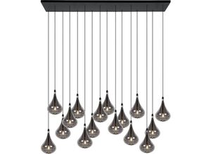 5411212702340 - Tears - Pendelleuchten - led Dim - G4 - 16x15W 3000K - Schwarz - Lucide