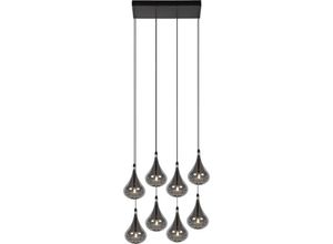 5411212702357 - Tears - Pendelleuchten - led Dim - G4 - 8x15W 3000K - Schwarz - Lucide