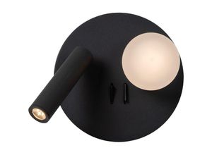 5411212771322 - Matiz - Bettlampe   Wandleuchte - ø 165 cm - led - 3000K - Mit USB-Ladepunkt - Schwarz - Lucide