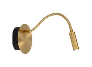 5411212771377 - Jolijn - wiederaufladbare Bettlampe   Wandleuchte - Akku Batterie - ø 11 cm - led - 1x2W 3000K - Magnetisch - Mattes Gold   Messing - Lucide