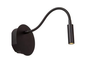 5411212771384 - Jolijn - wiederaufladbare Bettlampe   Wandleuchte - Akku Batterie - ø 11 cm - led - 1x2W 3000K - Magnetisch - Schwarz - Lucide
