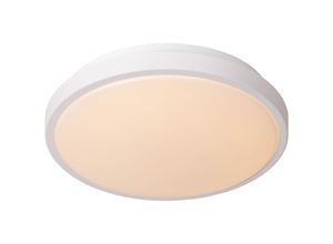 5411212792082 - Dasher - Deckenleuchte Badezimmer - ø 293 cm - led - 1x12W 2700K - IP44 - Bewegung und Tag   Nacht-Sensor - Weiß - Lucide