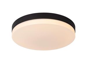 5411212792198 - Biskit - Deckenleuchte Badezimmer - ø 40 cm - led - 1x36W 2700K - IP44 - Bewegung und Tag   Nacht-Sensor - Schwarz - Lucide