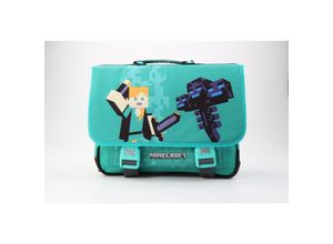 5411217115244 - Fight 41cm Tasche Verschluss mit 2 Tucks für Kinder Schule Freizeit Tasche - Minecraft