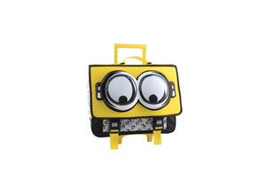 5411217776216 - Minions 41 CM Ranzen Tasche auf Rädern Schultasche für Kinder Minions-Ordner 3D Augen