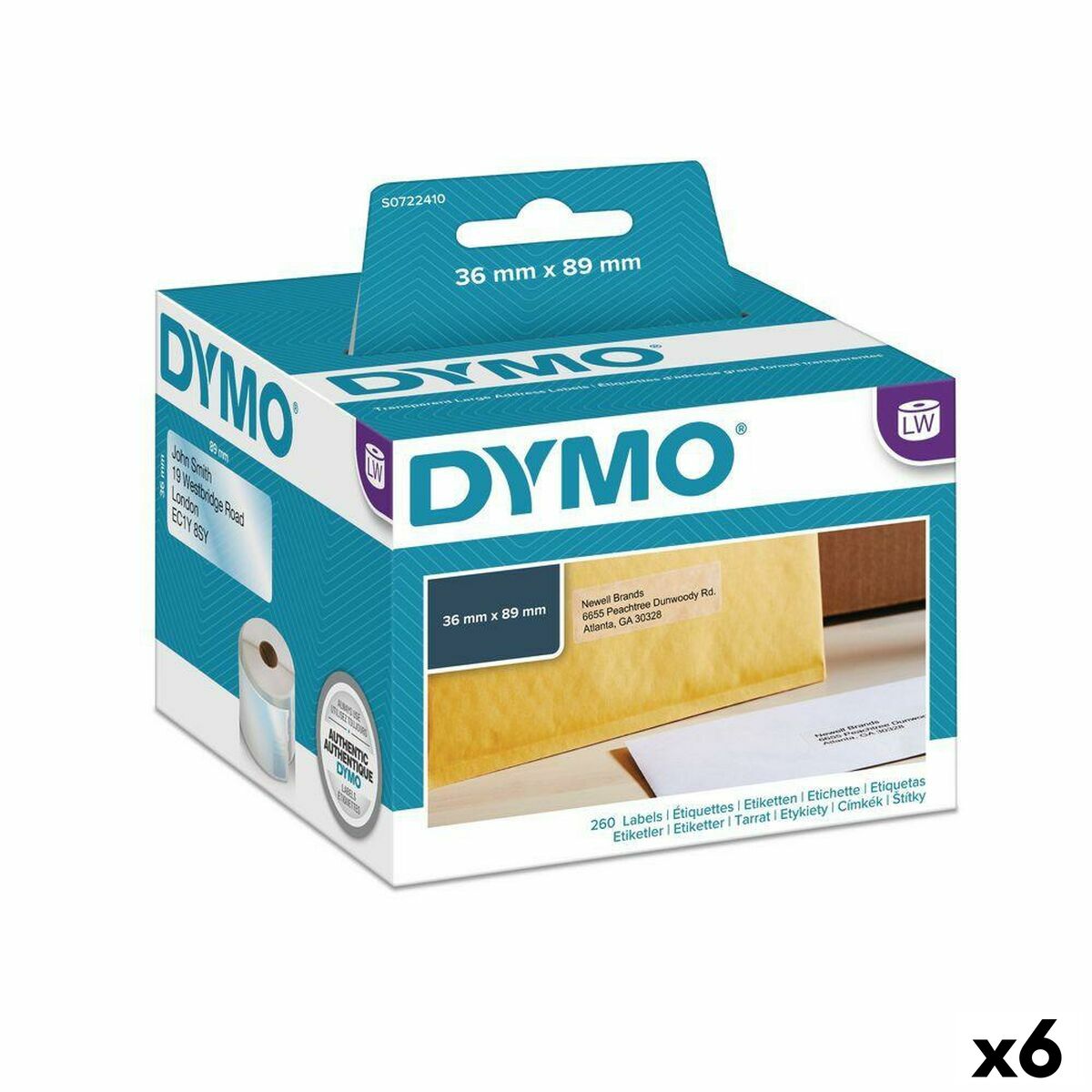 5411313991131 - Druckerbezeichnungen 89 x 36 mm LabelWriter ™ Transparent (6 Einheiten) 5411313991131 - Druckerbezeichnungen 89 x 36 mm LabelWriter ™ Transparent (6 Einheiten)