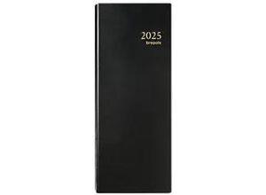 5412303101240 - Brepols Buchkalender Saturnus Lima 2024 1 Woche 2 Seiten Leder Schwarz Deutsch Englisch Französisch Niederländisch 133 x 1 x 337 cm