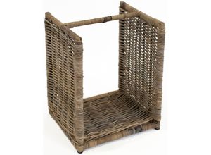 5412553281167 - Kaminholzkorb WESTMANN Costa beige (natur) Aufbewahrungsboxen B H T 40cm x 50cm x 36cm Geflecht Rattan BxHxT 40x36x50 cm B40cm H50cm T36cm