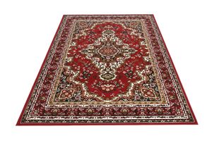 5412580770894 - Teppich HOME AFFAIRE Oriental Teppiche Gr B L 160 cm x 230 cm 7 mm 1 St rot Esszimmerteppiche Orient-Optik mit Bordüre Teppich Kurzflor Weich Pflegeleicht