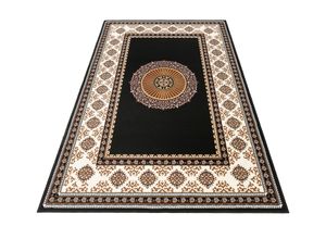 5412580772652 - Teppich HOME AFFAIRE Shari Teppiche Gr B L 240 cm x 330 cm 7 mm 1 St schwarz Esszimmerteppiche Orient-Optik mit Bordüre Teppich Kurzflor Weich Pflegeleicht