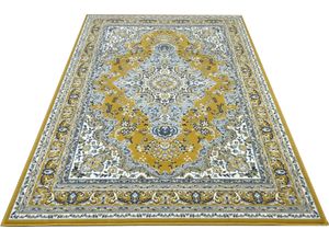 5412580781579 - Teppich HOME AFFAIRE Oriental Teppiche Gr B L 240 cm x 330 cm 7 mm 1 St gelb Orientalische Muster Orient-Optik mit Bordüre Teppich Kurzflor Weich Pflegeleicht