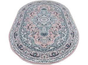 5412580784518 - Teppich HOME AFFAIRE Oriental Teppiche Gr B L 160 cm x 230 cm 7 mm 1 St rosa Orientalische Muster Orient-Optik mit Bordüre Kurzflor pflegeleicht elegant