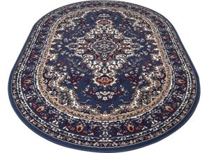 5412580784570 - Teppich HOME AFFAIRE Oriental Teppiche Gr B L 160 cm x 230 cm 7 mm 1 St blau (hellblau) Orientalische Muster Orient-Optik mit Bordüre Kurzflor pflegeleicht elegant