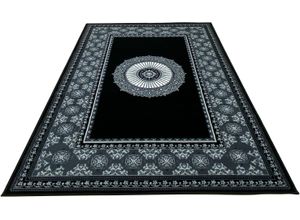 5412580787038 - Teppich HOME AFFAIRE Shari Teppiche Gr B L 160 cm x 230 cm 7 mm 1 St grau Esszimmerteppiche Orient-Optik mit Bordüre Teppich Kurzflor Weich Pflegeleicht