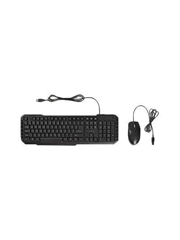 5412810266180 - - keyboard and mouse set - US International - black - Tastatur & Maus Set - Universal - Schwarz