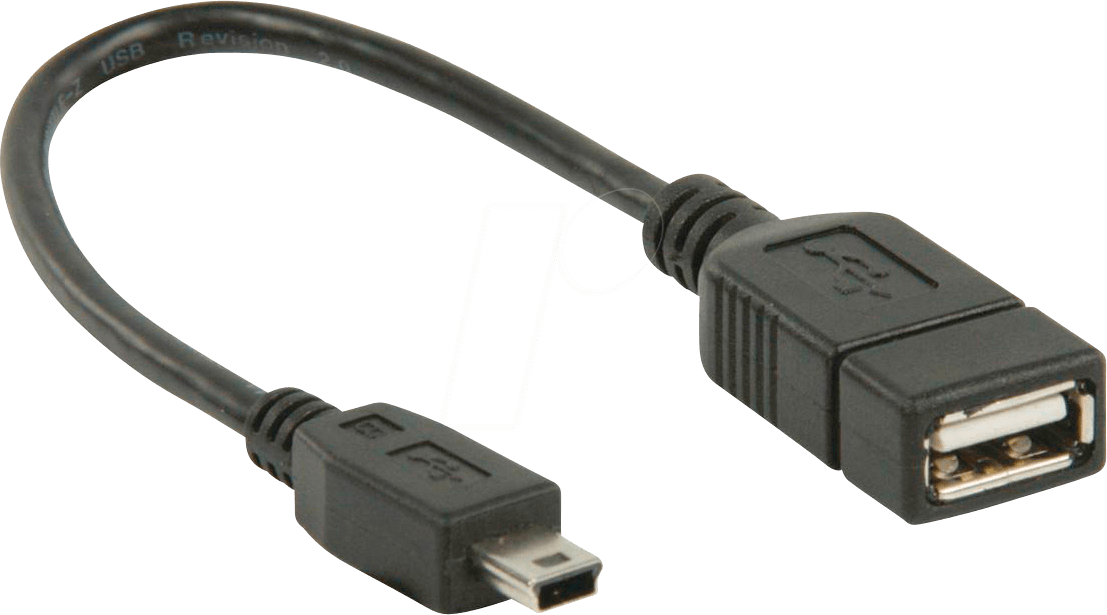 5412810275083 - N CCGP60315BK02 - USB 20 Kabel 5-pol Mini-Stecker > A-Buchse 02 m Schwarz