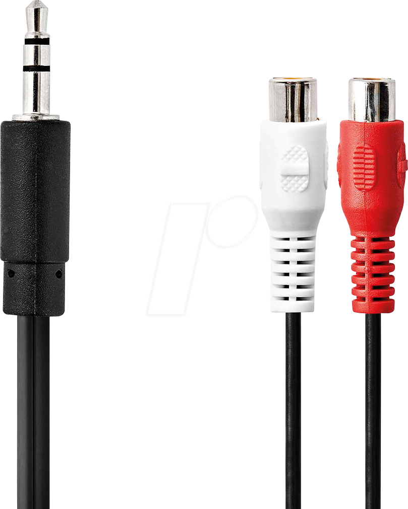 5412810288182 - N CAGB22250BK02 - Audiokabel 35 mm Klinkenstecker auf 2x Cinch Buchse 02 m