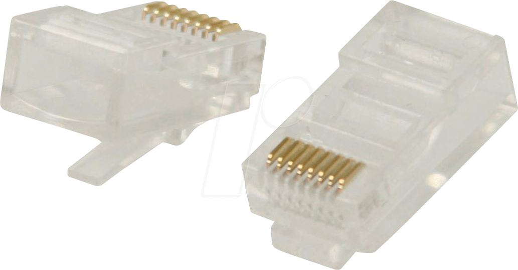 5412810289349 - N CCGB89300TP - RJ45 (8P8C)-Stecker 10 Stück Cat5 Transparent