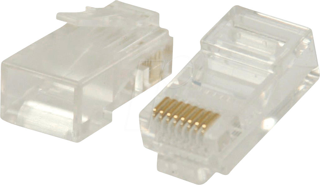 5412810289363 - N CCGB89304TP - RJ45 (8P8C)-Stecker 10 Stück Cat6 Transparent