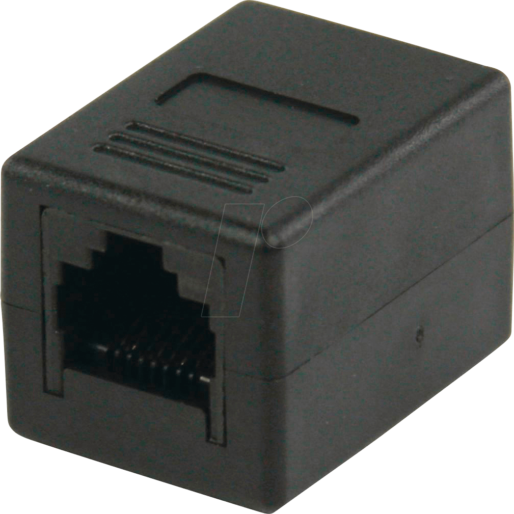 5412810289998 - N CCGB89010BK - Netzwerk Adapter RJ45 Buchse Buchse Cat6 schwarz