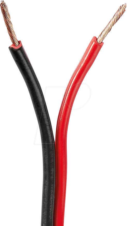 5412810312528 - N CAGW1500BK1000 - Lautsprecherkabel 2x150mm²  100 m rot schwarz CCA