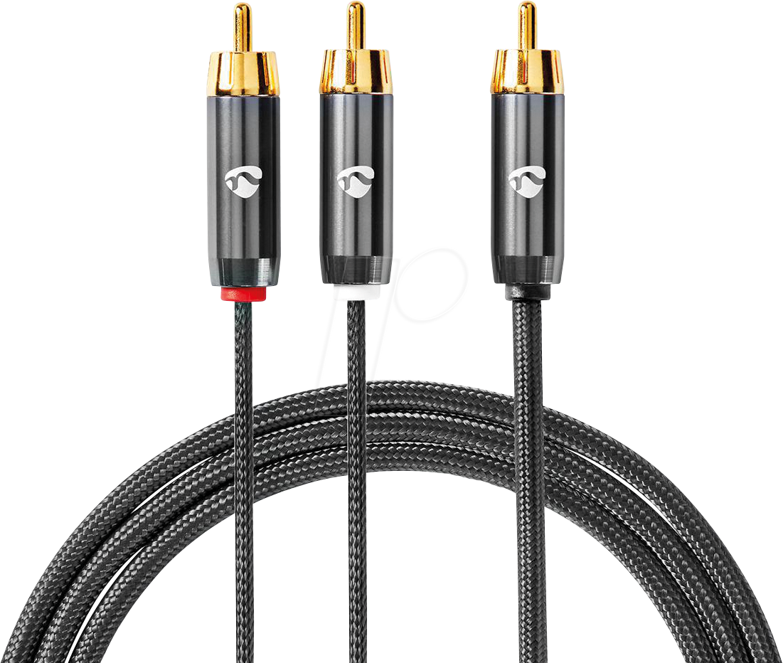 5412810324422 - N CATB24000GY30 - Subwoofer Kabel Cinch Stecker auf 2x Stecker 3 m