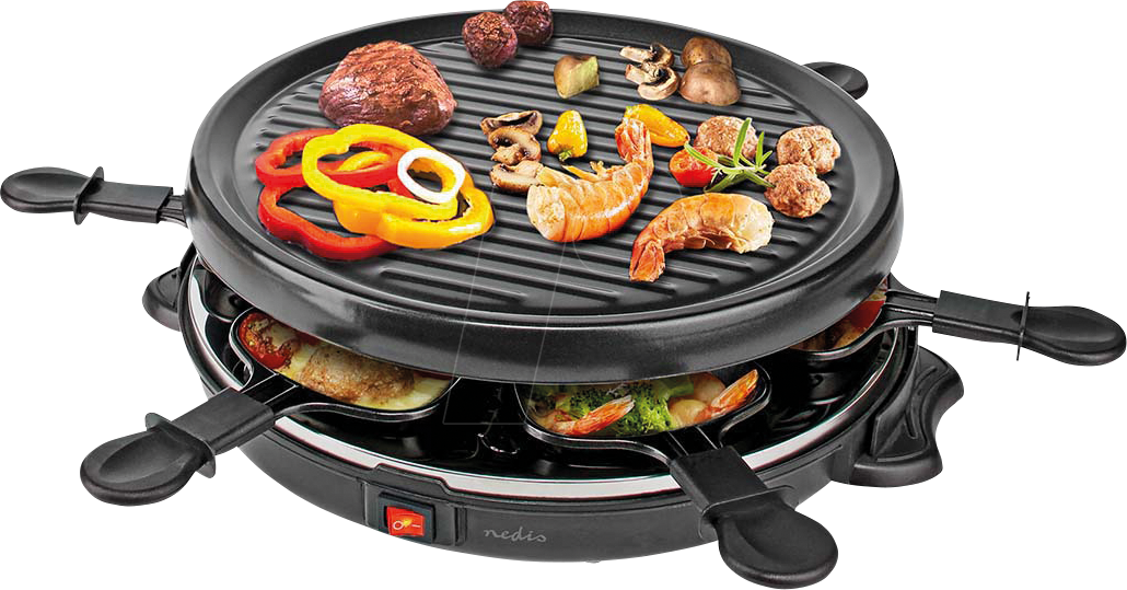 5412810405039 - N FCRA210FBK6 - Raclette 6 Pfannen 800 W