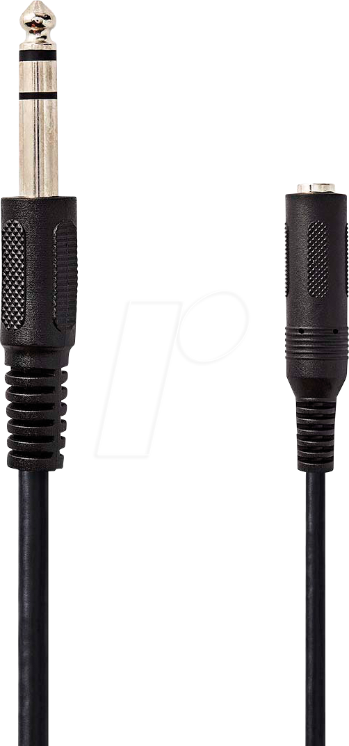 5412810420223 - N CAGL23050BK50 - Audiokabel 635 mm Klinkenstecker auf Buchse 5 m