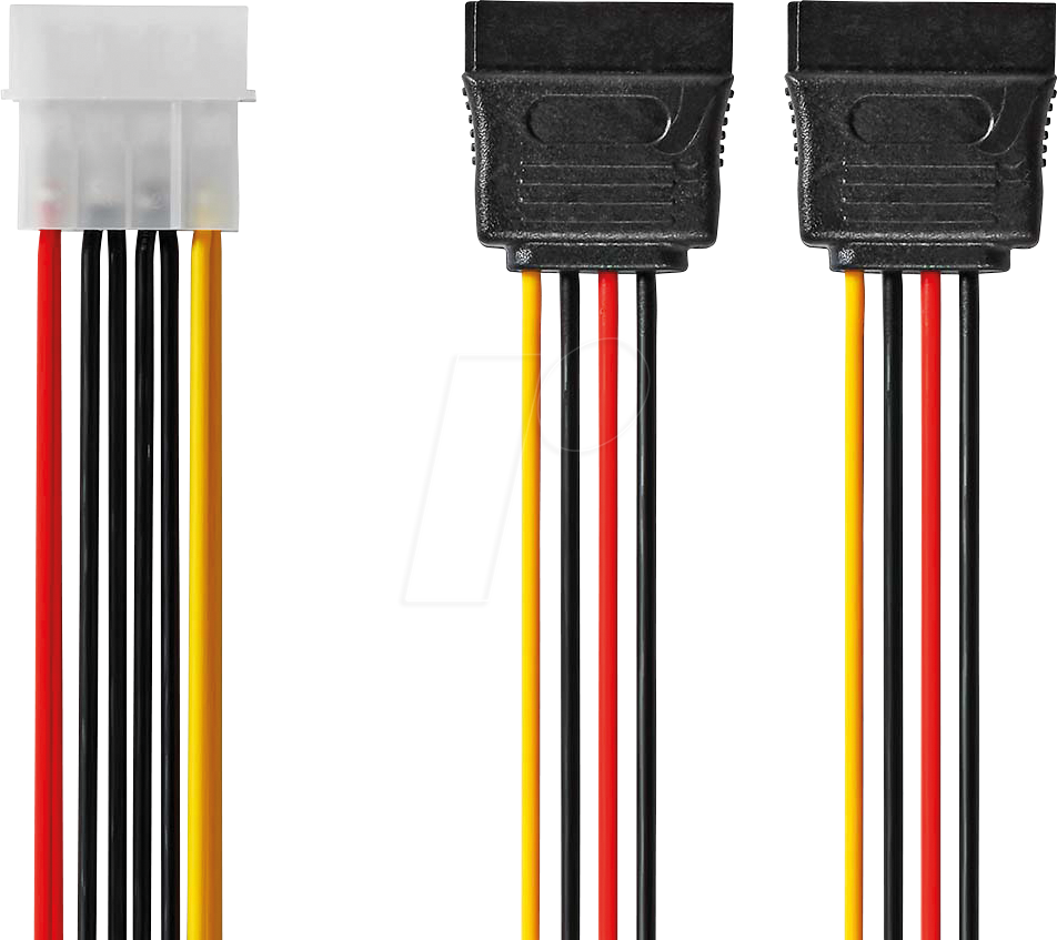 5412810422333 - N CCGB73520VA015 - Interne Stromkabel Molex Stecker > 2x SATA 15-Pin-Buchse 015m