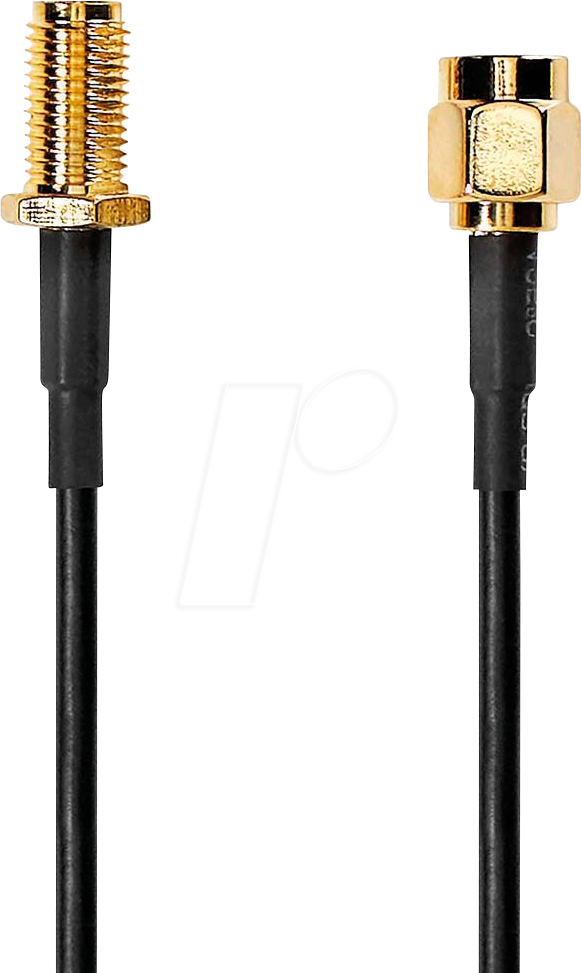 5412810425419 - N CSGB02010BK10 - Antennenkabel SMA-Stecker   SMA-Buchse 1 m