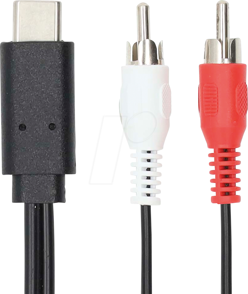 5412810438358 - N CCGL64240BK10 - USB 5 Gb s Kabel C-Stecker > 2x RCA Stecker 1m Schwarz 5412810438358 - N CCGL64240BK10 - USB 5 Gb s Kabel C-Stecker > 2x RCA Stecker 1m Schwarz