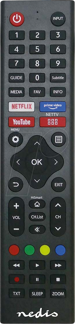 5412810449439 - N TVRC45HIBK - Ersatz Fernbedienung für Hi-Sense Geräte