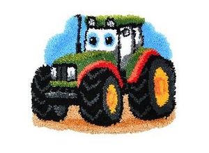 5413480826025 - Knüpf-Formteppich Traktor 55 x 46 cm