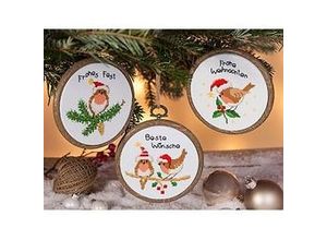 5413480904532 - Miniatur-Stickbilder X-Mas Grüße Ø 10 cm 3er-Set