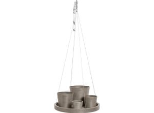 5413724315032 - Topfuntersetzer ECOPOTS hängend 36 Taupe grau (taupe) B36cm H3cm T36cm Ø33cm Untersetzer für innen und außen frostsicher bruchsicher und lichtbeständig