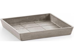 5413724330639 - Topfuntersetzer ECOPOTS Quadratisch 20 Taupe grau (taupe) B22cm H26cm T22cm Ø21cm Untersetzer für innen und außen frostsicher bruchsicher und lichtbeständig