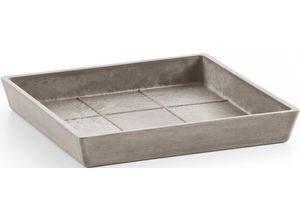 5413724330653 - Topfuntersetzer ECOPOTS Quadratisch 45 Taupe grau (taupe) B385cm H34cm T385cm Ø371cm Untersetzer für innen und außen frostsicher bruchsicher und lichtbeständig