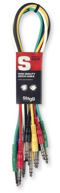 5414428182548 - Patchkabel 060 m 63mm Stereo Klinkenstecker beidseitig 6-StÃ¼ck-Pack