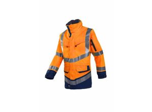 5414718203472 - Sioen - Warnschutz-Regenjacke Windsor Gr m leuchtorange marine - leuchtorange marine