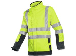 5414718325907 - Sioen - Warnschutz-Softshelljacke playford Multinorm Leuchtgelb Marine Gr 2XL