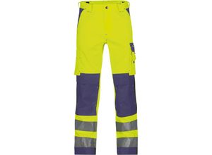 5414729018492 - - Buffalo Warnschutzhose neongelb dunkelblau 64 290g - neongelb dunkelblau