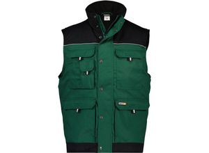 5414729020648 - - Hulst Weste flaschengrün schwarz 2XL 245g - flaschengrün schwarz