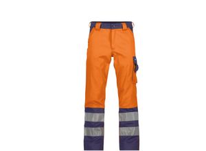 5414729040424 - - Lancaster Warnschutzhose neonorange dunkelblau 44 290g - neonorange dunkelblau