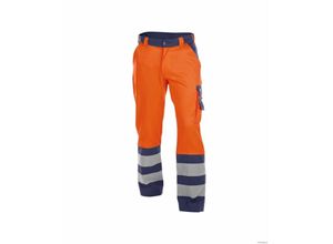 5414729040530 - Warnschutz Bundhose Lancaster Gr 64 orange dunkelblau - orange dunkelblau - Dassy