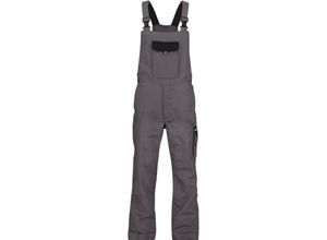 5414729076607 - - Calais Arbeitslatzhose zementgrau schwarz 44 245g - zementgrau schwarz