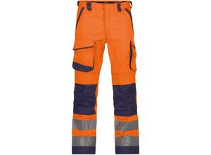 5414729083520 - - Chicago Warnschutzhose neonorange dunkelblau 50 290g - neonorange dunkelblau