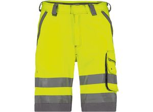 5414729085227 - Lucca Warnschutz-Shorts NEONGELB ZEMENTGRAU 48 290g - NEONGELB ZEMENTGRAU